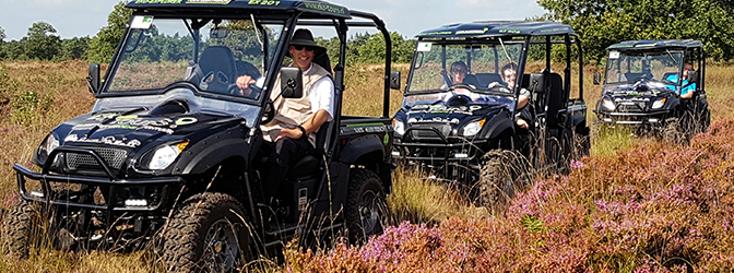 Elektrische Eko-explorer in de natuur